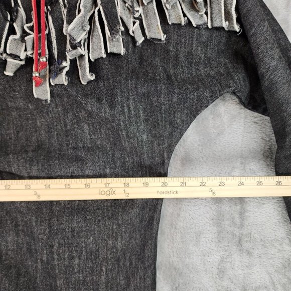 Circle T by Marilyn Lenox Shirt Womens Medium Gray Western Vintage Made In USA - Picture 6 of 12